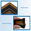 Unique Bargains Rubber Non-Slip Furniture Protect Caster Cups Square Floor Pads 4 Pcs - 3 of 4