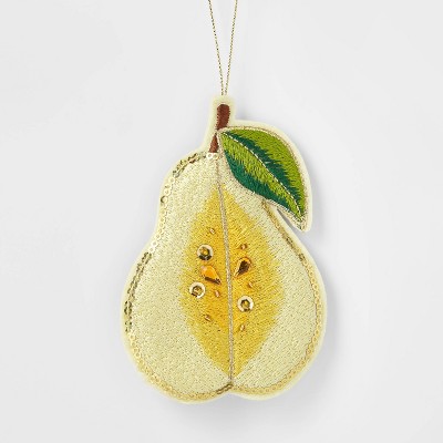 Felt Pear Christmas Tree Ornament - Wondershop™