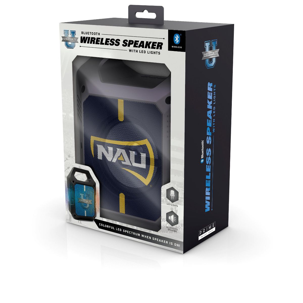 SOAR Collegiate ShockBox XL LED Wireless Bluetooth Speaker- Northern Arizona Lumberjacks - thumbnail 2