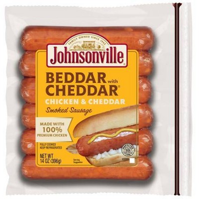 Johnsonville Cheddar Bratwurst - 19oz/5ct : Target
