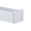Lirago 35.4" x 11.8" x 11.8" White PVC Modular Garden Fence Panel-Durable, Easy to Install & Soil Improvement Solution - 4 of 4