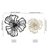 YIYIBYUS 7-Piece Metal Wall Decor, Flower Wall Hanging Art, Indoor Metal Wall Decor for Bedroom Home - 4 of 4