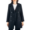Alpine Swiss Norah Women’s Wool Blend Peacoat Runs Large – Double-Breasted Jacket with Flattering Fit - 3 of 4