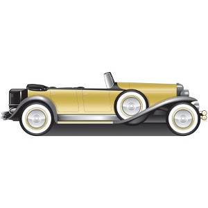 Beistle Great 20's Roadster Stand-Up, 4' x 12' 11", (1/Box) Multicolored - 1 of 4