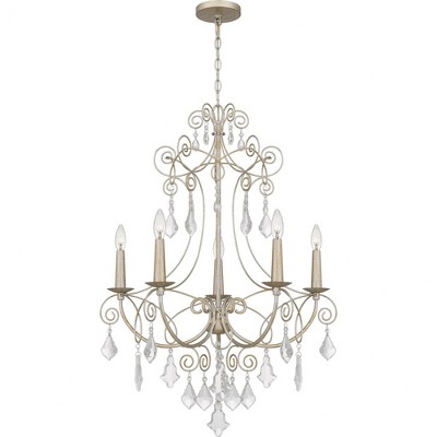 Quoizel Lighting Merida 5 - Light Chandelier in  Vintage Gold