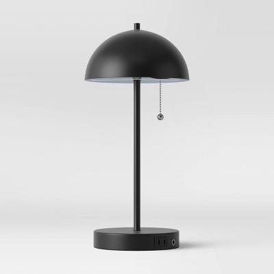 black dome table lamp