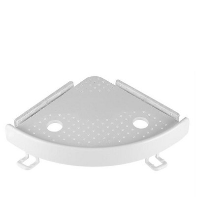 YIGII-Bathroom Corner Shelf Organizer With Hooks, Easy To Install
