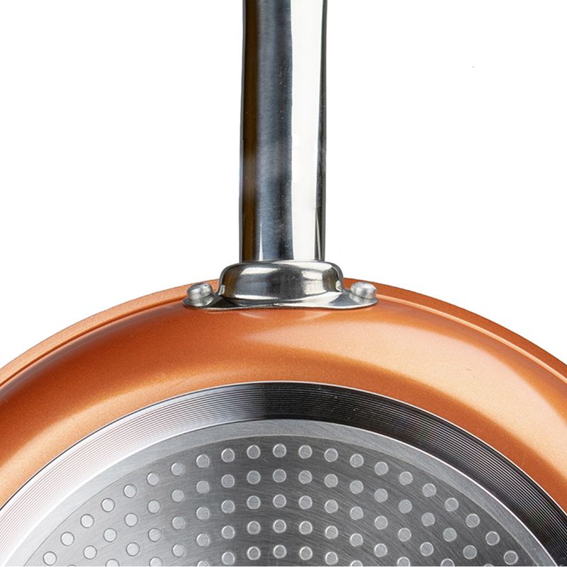 Brentwood 11.5in Induction Copper Frying Pan with Non-Stick Ceramic Coating, 3 of 4