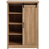 NicBex 5-Drawer Dresser Sliding Barn Door Chest of Drawers Storage Cabinet Closet Organizers and Storage for Hallway, Living Room - 2 of 4
