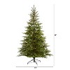 7ft. Spruce Artificial Christmas Tree with 931 Branches – Classic Full-Bodied Seasonal Holiday X-Mas Display - 2 of 4