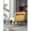 Sapphtopaz Modern Accent Chair, Button Tufted Living Room Chairs with Wooden Legs, Lounge Chair Single Sofa Chair for Living Room, Office - 2 of 4