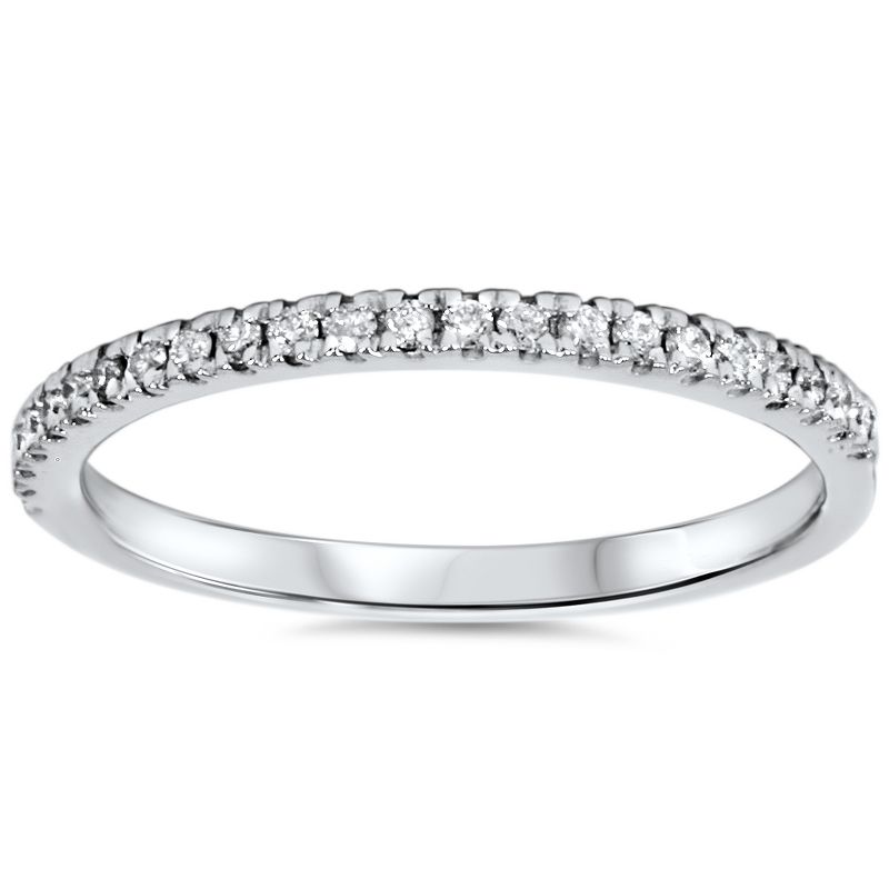 Pompeii3 1 cttw Cushion Halo Diamond Engagement Wedding Ring Set 10K White Gold, 2 of 5