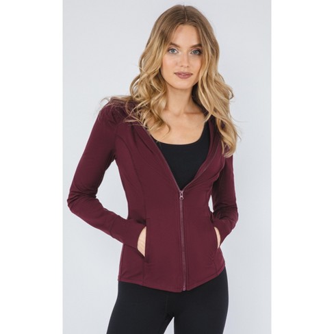 Yogalicious - Women's Slim Fit Hooded Track Jacket : Target