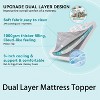 Vipbear 3" Queen Size Dual Layer Memory Foam Mattress Egg Crate Firm Cooling Gel Memory Foam&Soft Pillow Top Mattress, Fits 8-21 Inches Deep Pocket - 4 of 4