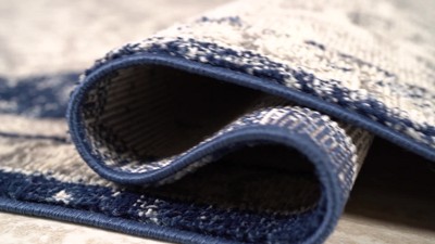 Alhambra Yellow and Cream Synthetic 5x8 Area Rug