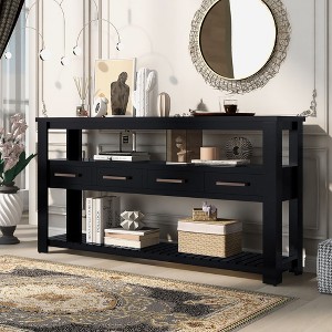NicBex Modern Console Table with Storage,Functional Design Entryway Table,Sofa Table for Living Room,Hallway,Entryway,Study - 1 of 4