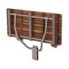 HomeRoots 32" Premium Wall Mount Teak Shower Bench - 4 of 4