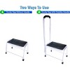 5 Star Super Deals Medical Footstool Bathroom Step w/ Support Handle & Non Slip Grip Supports 450lbs For Bathtub, Shower, Kitchen, Bedroom - 2 of 4
