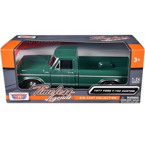 1977 Ford F-150 Custom Pickup Truck Green "Timeless Legends" Series 1/24 Diecast Model Car by Motormax - 1 of 3