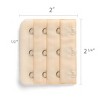 Allegra K Women's 3 Hook 3 Row Stretchy Bra Strap Extenders Hooks Bra Band - 3 of 4