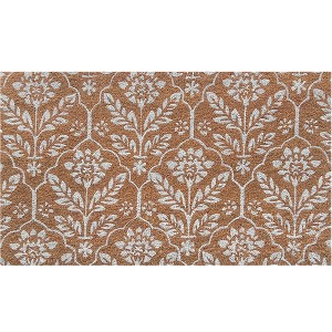 Briarwood Lane Everyday Coir Doormat 30x18 Elegant Floral Pattern Coir Doormat - 1 of 3