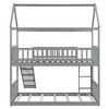 Whisen Twin Over Twin Bunk Bed with Slide and Ladder, Playhouse Design - 4 of 4