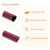 Unique Bargains 304 Stainless Steel Durable Reusable Heart Shape Drinking Straw 8.46" x 0.31"(L*W) - 3 of 4