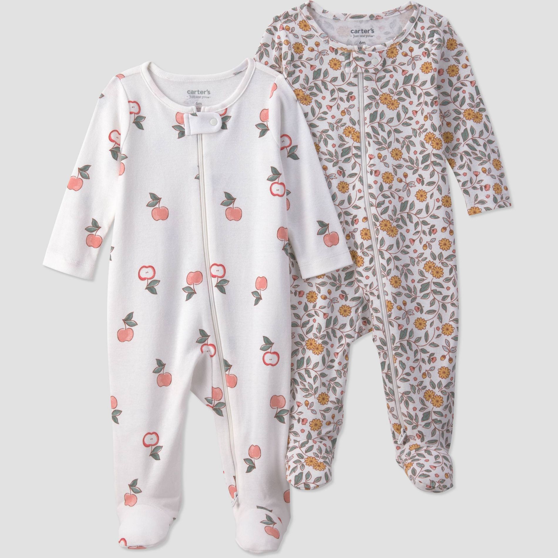 Carter's Just One You® Baby Girls' 2pk Long Sleeve Sleep N Plays