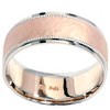 Pompeii3 Hammered Two Toned Wedding Band 14K Gold - 2 of 4