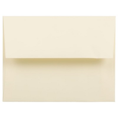 JAM Paper A2 Strathmore Invitation Envelopes 4.375 x 5.75 Ivory Wove 900919415I