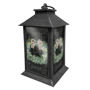 Briarwood Lane Everyday Lantern 13.5" x 5.5" x 5.5" Home Sweet Home Wreath Lantern - 1 of 1