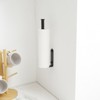 Wall Mount Paper Towel Holder Bulk- Self-Adhesive Under Cabinet In Matte Black(2 PCS) - 3 of 4