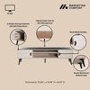 Manhattan Comfort 70.9" Haley TV Stand for TVs up to 55" White/Black Marble - 3 of 4