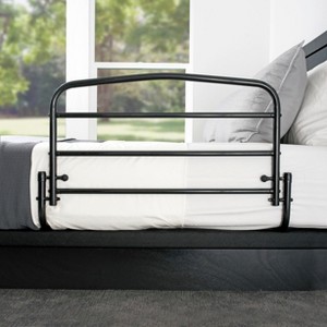 Stander 30 inch Safety Bed Rail, Adult Swing-down Guard Rail for Seniors, Black - 1 of 4