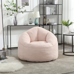 Bean Bag Chair, High-Density Foam Filling Bean Bag Sofa Chairs with Foot Stool, Modern Accent Chair with Ottoman - 1 of 4