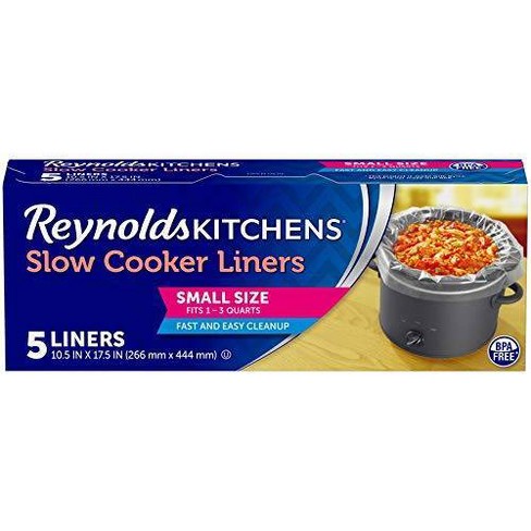 KOOC - Small Slow Cooker - 2 Quart, Black, with Free Liners