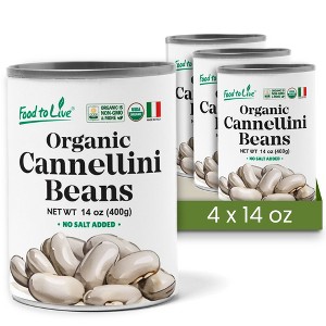 Organic Italian Canned Cannellini Beans - by Food To Live - 1 of 4