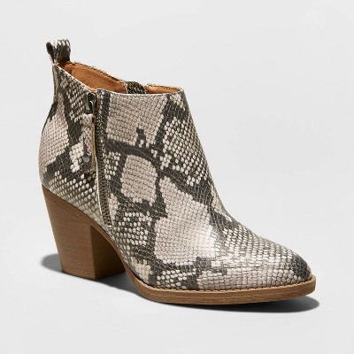 womens snake booties