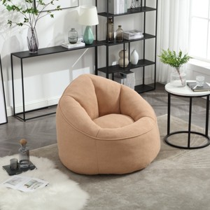 Bean Bag Chair Modern with Footrest for Living Room and Bedroom 37.5" Width-3irtyhousy - 1 of 4