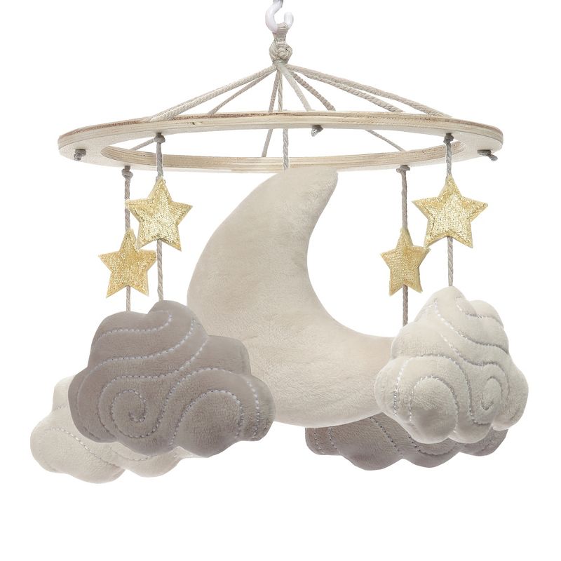 Lambs & Ivy Goodnight Moon Musical Baby Crib Mobile Soother Toy - Stars/Clouds, 3 of 8