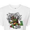 Women's - Teenage Mutant Ninja Turtles - Raphael Going In Loud Cropped Graphic T-Shirt - 2 of 4