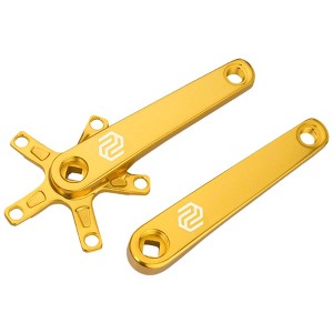 Promax SQ-1 Crank Arm Set - 170mm, Square Taper JIS Spindle Interface, 110mm BCD, Gold - 1 of 1