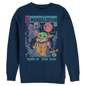 Men's Star Wars The Mandalorian 12 Cents Retro Comic Sweatshirt - 1 of 4