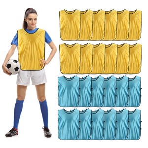 Unique Bargains Adullt's Team Athlete Sports Soccer Football Training Scrimmage Vest - 1 of 4