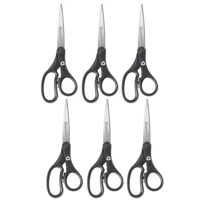 Westcott® KleenEarth® Basic 8" Scissors, Straight, Pack of 6