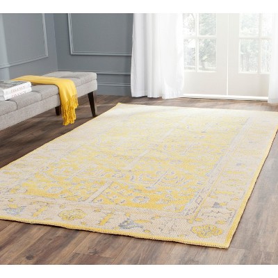 Hand-Knotted Gray Wool Square Area Rug - Easy Care, 4'x6'
