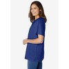 Woman Within Plus Size Eyelet Henley Tee - 4 of 4