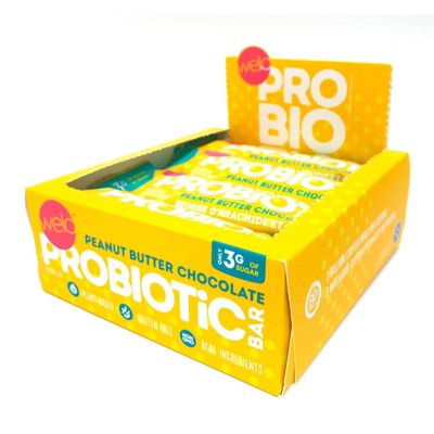 Welo Probiotic Bar - Peanut Butter Chocolate - 12ct