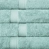 Luxury Cotton Heavyweight Ultra-Plush Hand Towel Set of 4 by Blue Nile Mills - 3 of 4