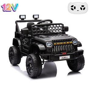Jojoka  12V Electric Ride-On Truck for Kids with Remote Control, Dual Motors, 2 Speeds, Music Player, LED Lights, Ride on Toys for Ages 2-6 - 1 of 4